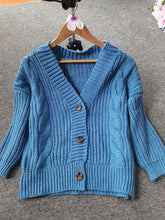 Load image into Gallery viewer, Women Short Cardigan Knitted Sweater Autumn Winter Long Sleeve V neck Jumper Cardigans Casual Streetwear Fashion Pull Femme Coat